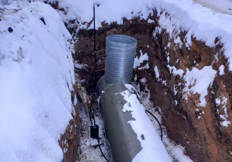 Газгольдер для бокса спецтехники
